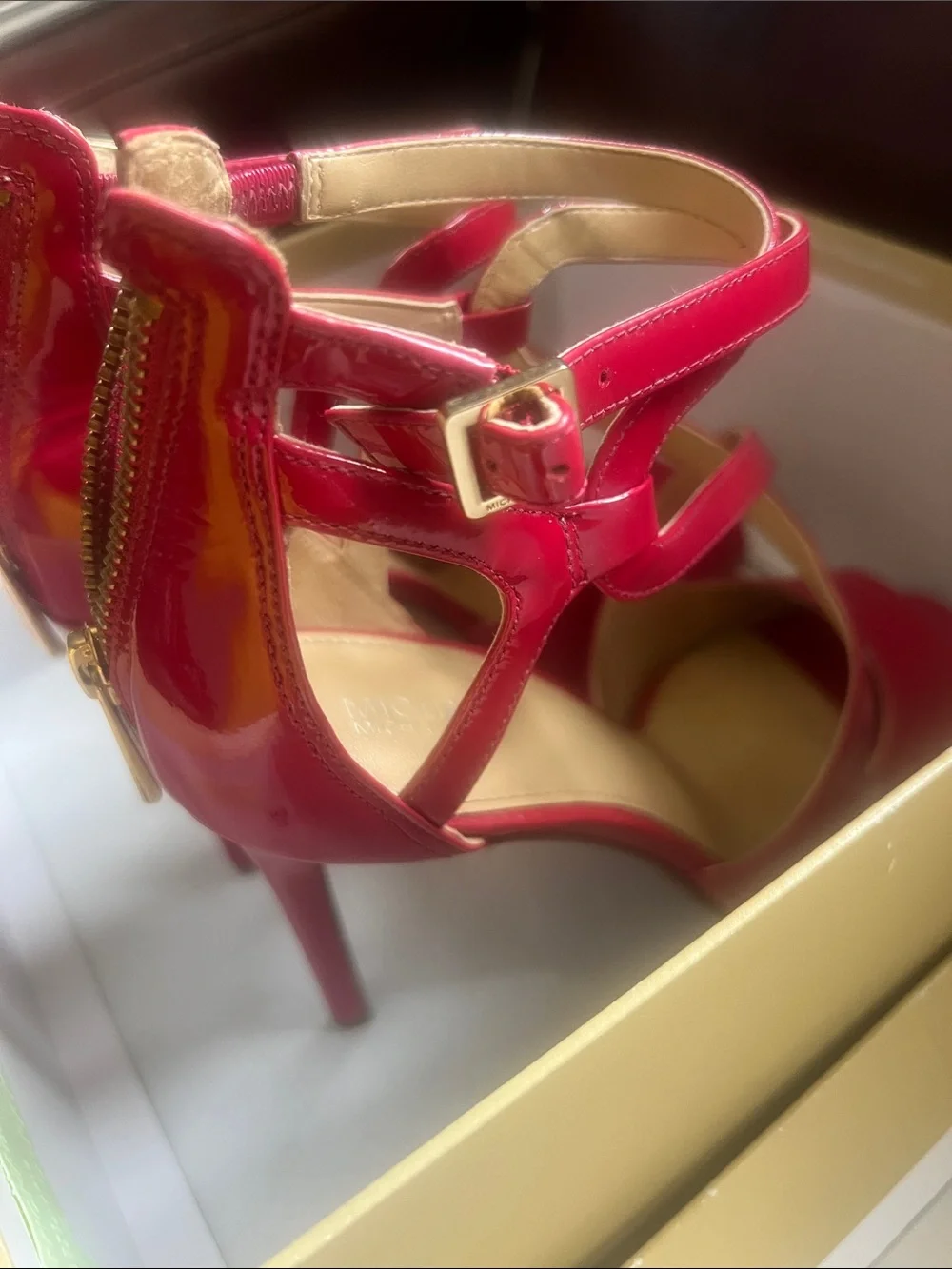 Michael Kors shiny red
